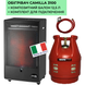 Газовий Обігрівач Каталітичний CAMILLA 3100 Ferretti 3,4 кВт (Італія) + композитний балон 12,5 л + комплект підключення (підходить для квартири, дому) 3627 фото 1